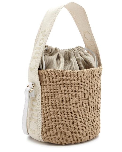 Chloé Natural Sense Small Raffia Basket Bag