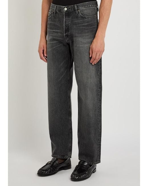 Ssstein Gray Relaxed Straight-Leg Jeans for men