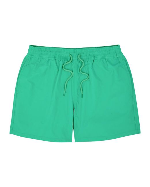COLORFUL STANDARD Green Shell Swim Shorts for men
