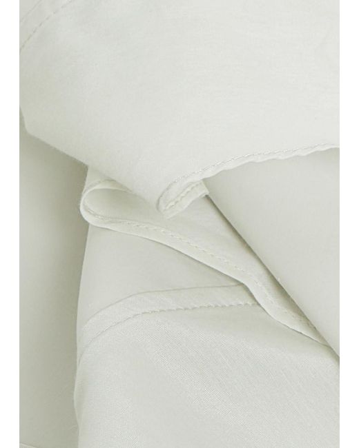 3.1 Phillip Lim White Flounce Cotton-Blend Midi Skirt