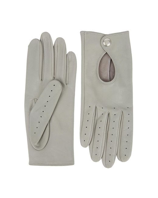 Dents Gray Thruxton Leather Gloves