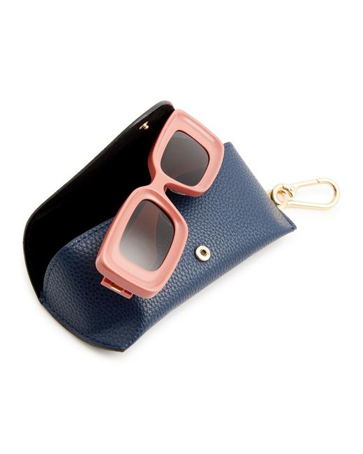 Loewe Pink Rectangle-frame Sunglasses