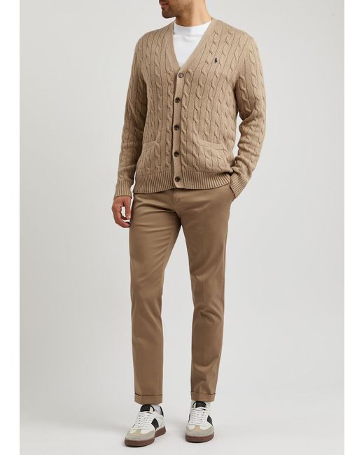 Polo Ralph Lauren Natural Cable-knit Cotton Cardigan for men