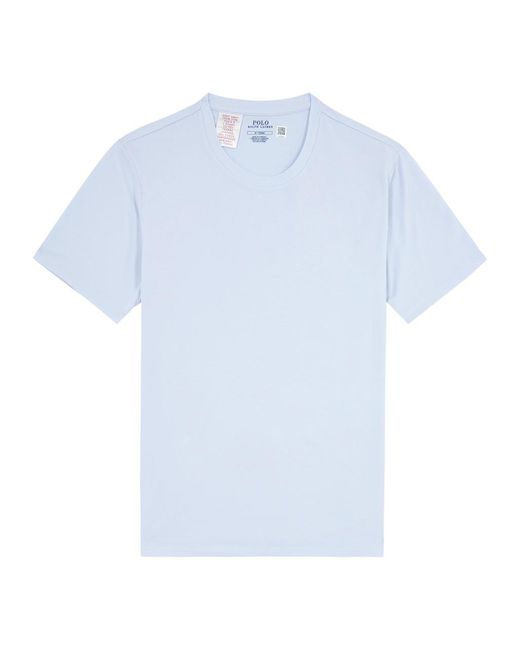 Polo Ralph Lauren Blue Logo-Embroidered Stretch-Jersey Pyjama T-Shirt for men