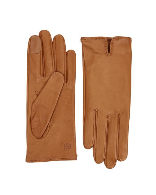Handsome Stockholm Brown Essentials Leather Gloves