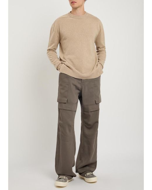 Rick Owens Brown Stefan Wool Cargos for men
