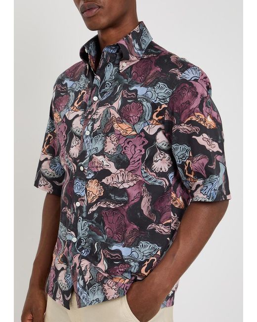 Lemaire Blue Cotton Shirt for men