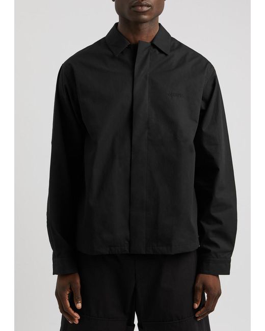 OAMC Black Frame System Cotton-Poplin Shirt for men
