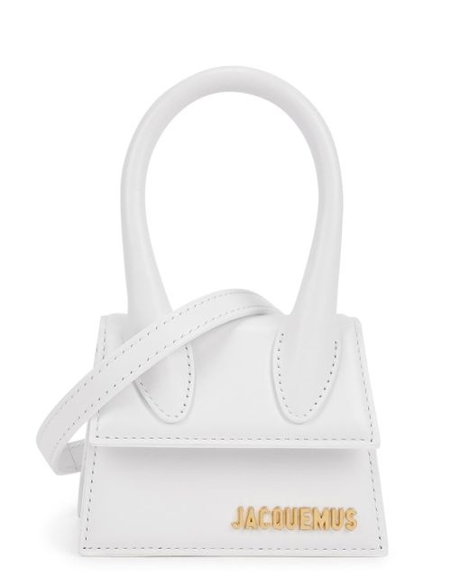 Jacquemus Le Chiquito White Leather Top Handle Bag Lyst