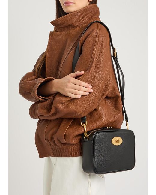 Mulberry Black Darley Grained Leather Camera Bag