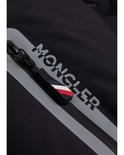 Moncler Blue Angren Hooded Padded Quilted Shell Ski Jacket for men