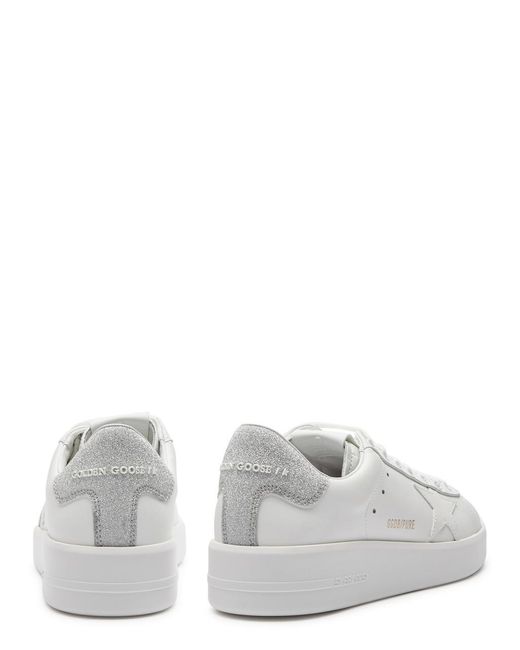 Golden Goose Deluxe Brand White Pure Star Leather Sneakers