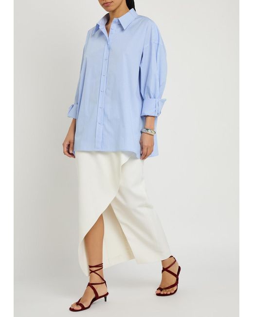 ARMARIUM Blue Leo Striped Cotton Shirt
