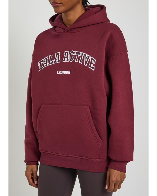 Tala Logo-Embroidered Hooded Cotton-Blend Sweatshirt