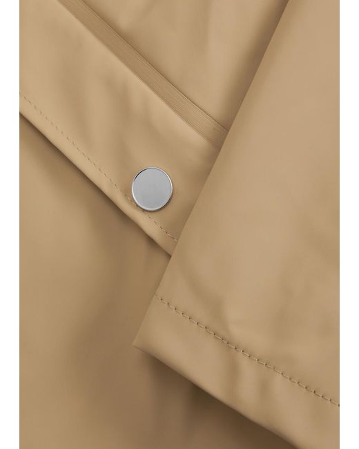 Rains Natural Hooded Rubberised Jacket