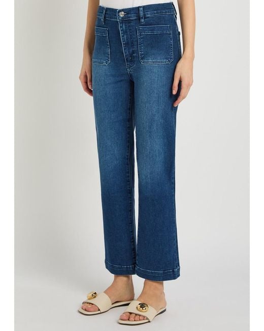 FRAME Blue Le Sleek Straight-Leg Jeans