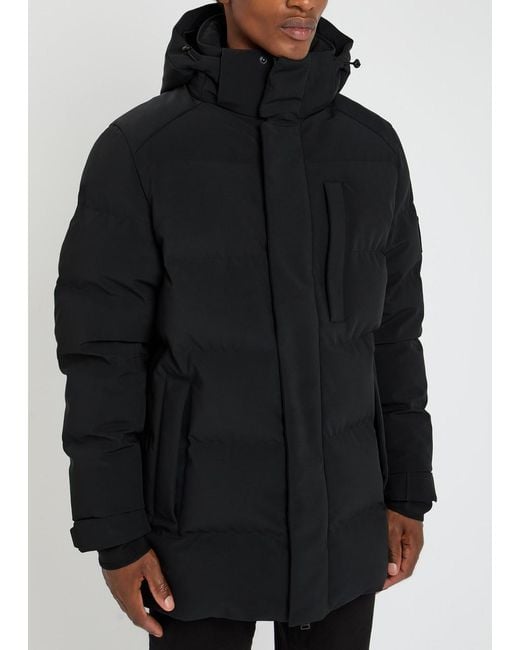 Belstaff Black Pendulum Padded Shell Coat for men
