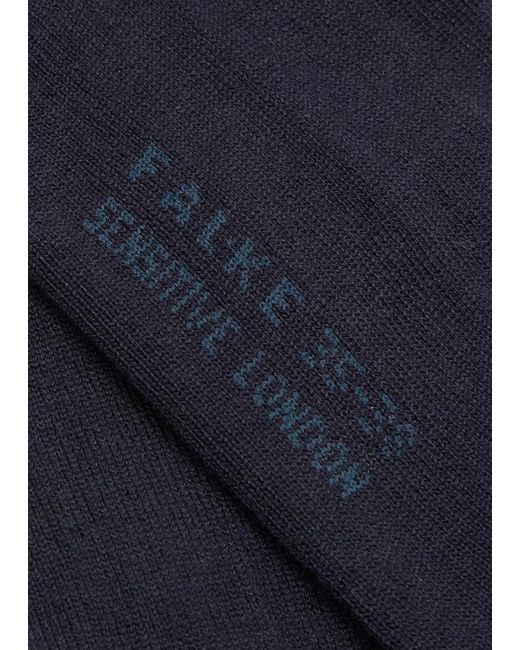 Falke Black Sensitive London Cotton-Blend Socks