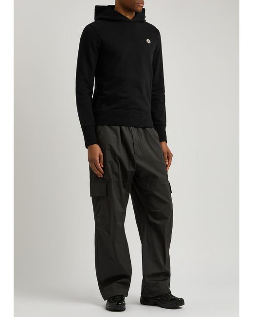 Moncler Black Sweatshirt With Logo for men