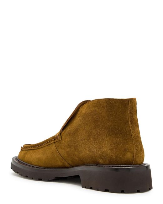 LEGRES Brown Suede Loafers