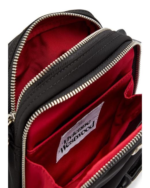 Vivienne Westwood Black Eton Woven Cross-Body Bag for men
