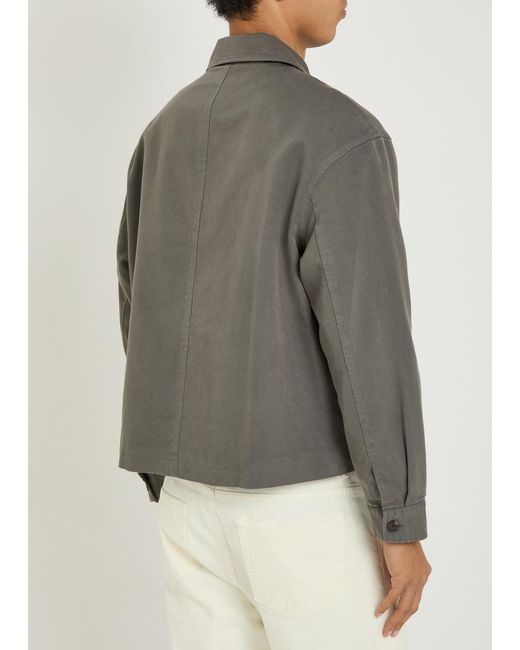 FRAME Gray Canvas Jacket for men