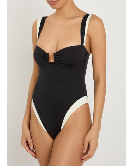 Away That Day Brown Cannes Swimsuit