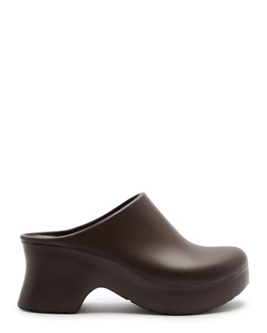 Loewe Brown Terra Wedge Clogs 90