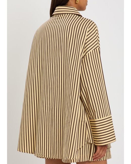 Faithfull The Brand Natural Clemente Striped Cotton Shirt