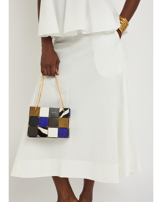 Khaite White Artin Flared Cotton-Poplin Midi Skirt