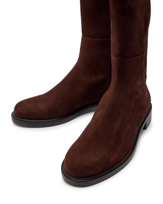 Stuart Weitzman Brown 5050 Gisele Suede Knee-High Boots