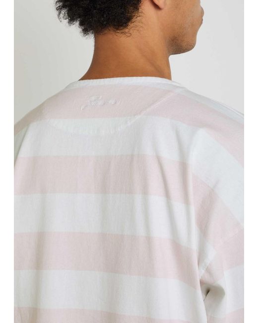 Jacquemus White Le Tshirt Mariniére Striped Cotton T-Shirt for men