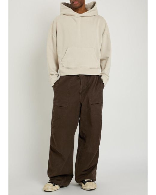 Entire studios Brown Barren Wide-Leg Denim Cargo Trousers for men