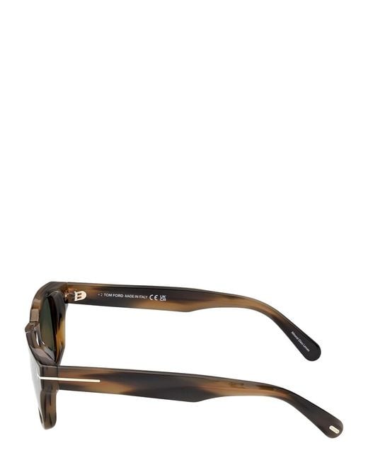 Tom Ford Metallic Caleb Square-Frame Sunglasses for men