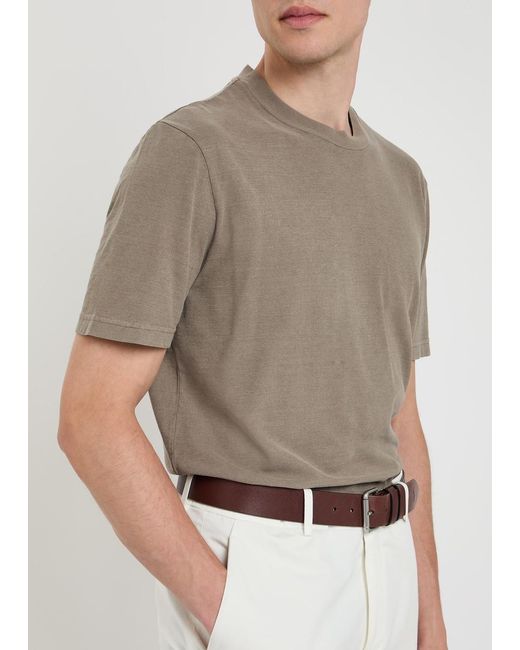 Tod's Gray Cotton T-Shirt for men