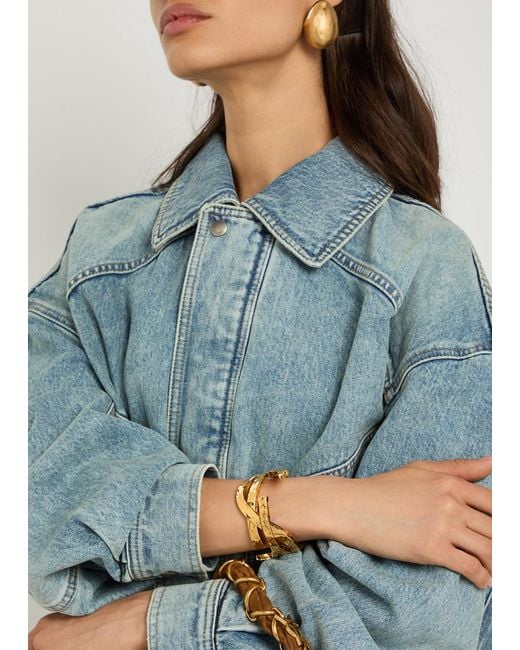 Saint Laurent Blue Panelled Jacket
