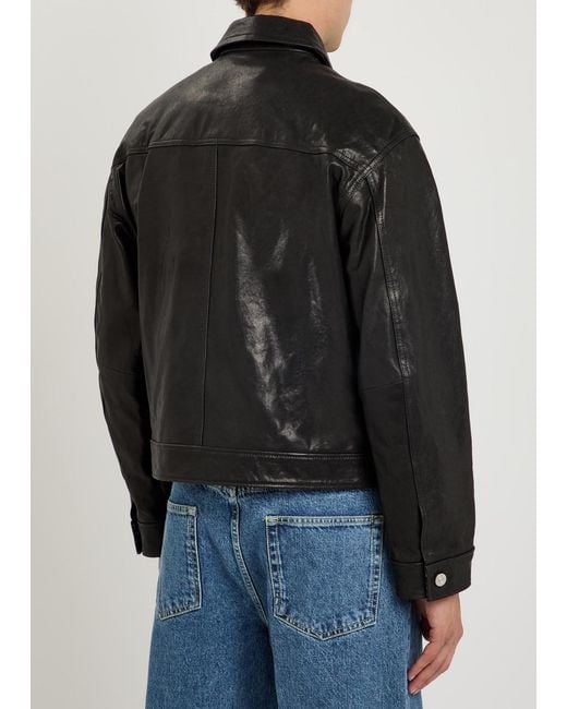 Picante Black Leather Jacket for men