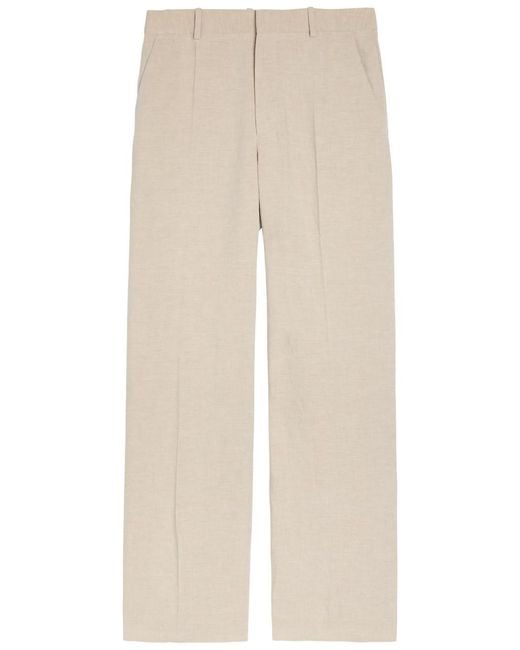 J.W. Anderson Natural Tailored Cotton And Linen-Blend Trousers