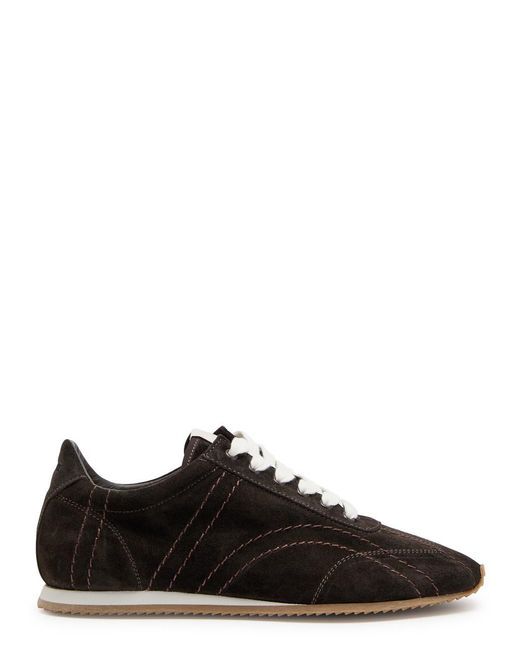 Totême Black Flex Suede Sneakers