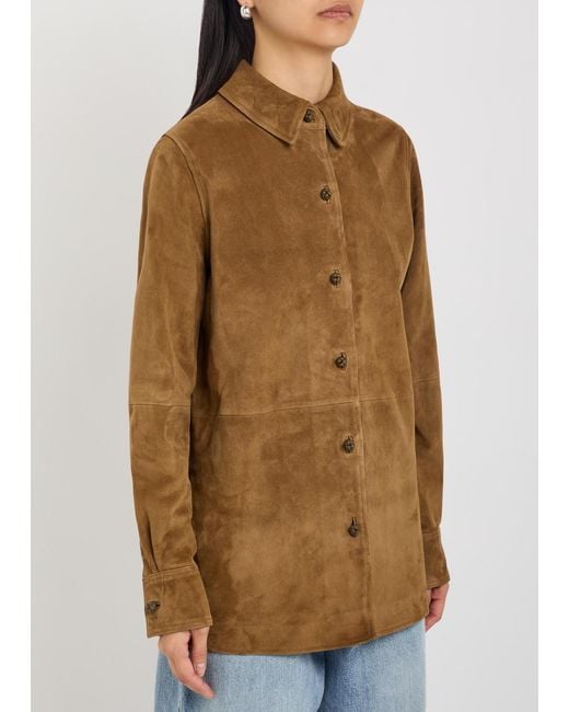 Rohe Brown Pankou Suede Overshirt