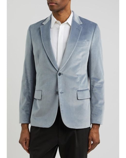 Paul Smith Blue Velvet Blazer for men