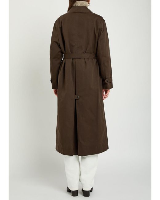 Blazé Milano Brown Basoto Belted Cotton Trench Coat