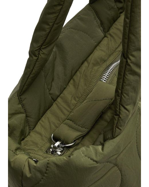Jakke Green Tate Quilted Shell Tote