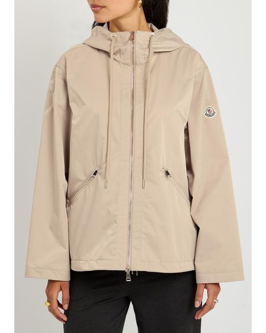 Moncler Natural Cassiopea Hooded Shell Jacket