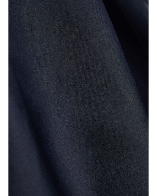 Polo Ralph Lauren Blue Silk-Organza Midi Skirt