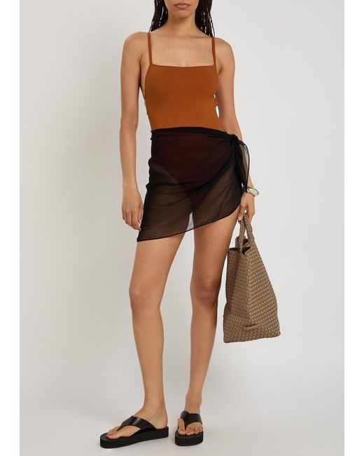 Lido Brown Tre Swimsuit
