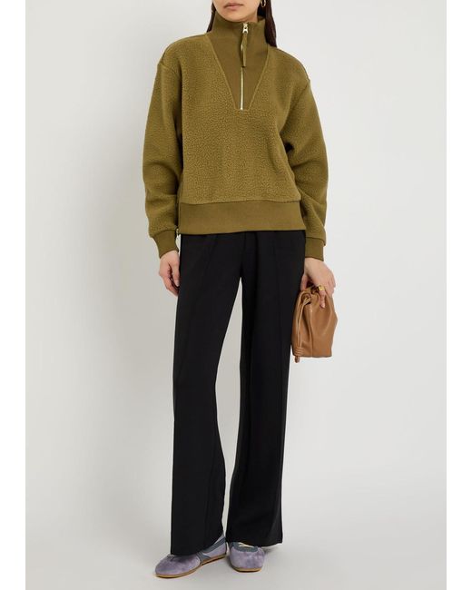 Varley Green Jaylin Half-Zip Fleece Sweatshirt