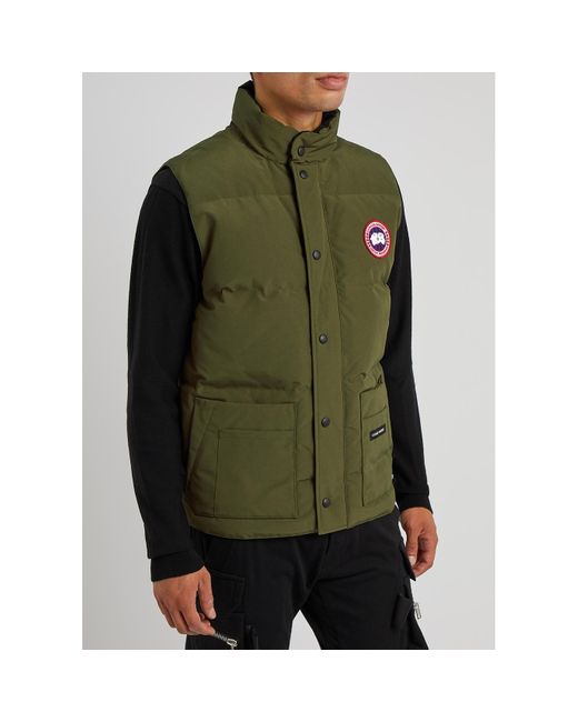 Canada Goose Green Freestyle Quilted Artic-Tech Gilet for men