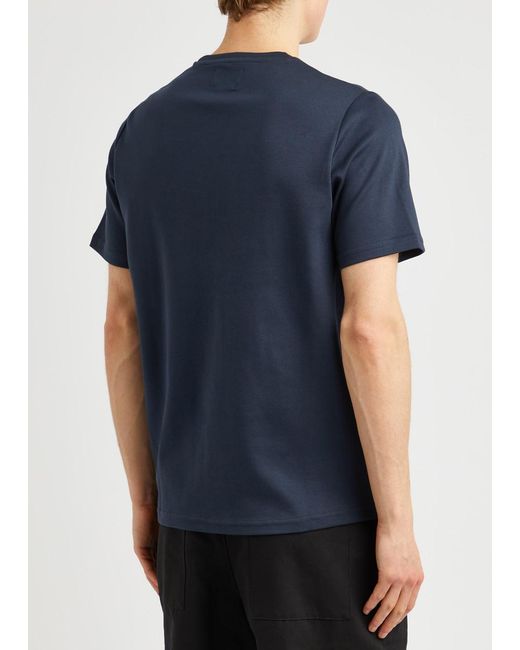 Oliver Spencer Blue Heavy Cotton T-shirt for men