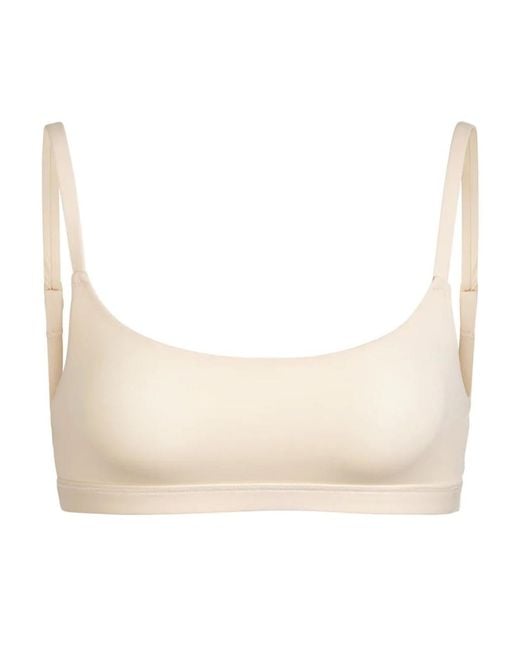 Skims Natural Stretch-Jersey Scoop Bralette